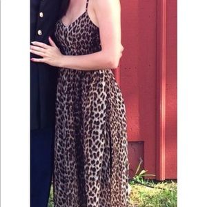 Cheetah print maxi dress